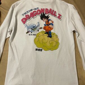 White DBZ long sleeve shirt
